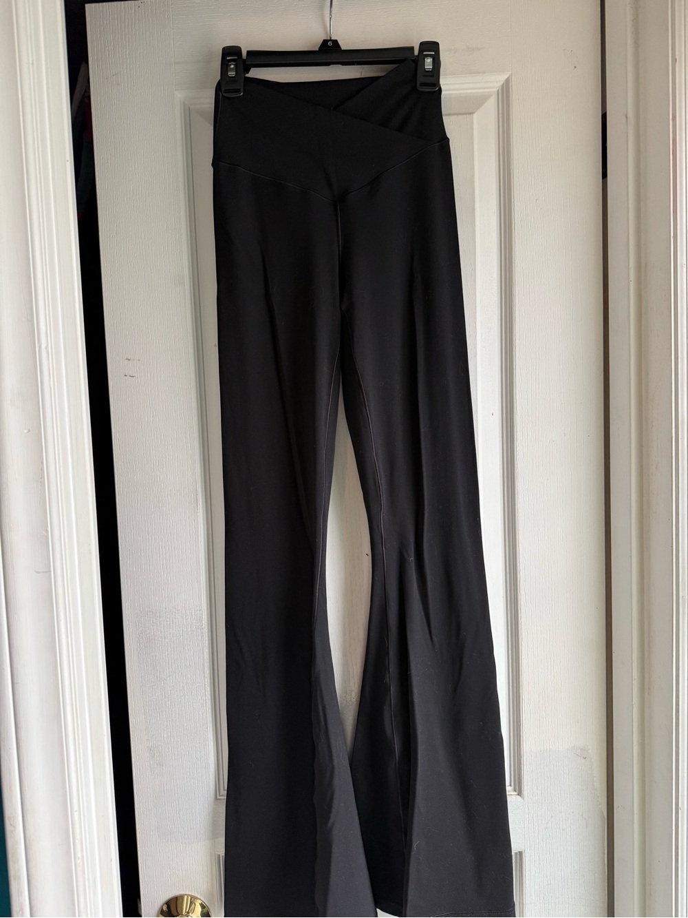 aerie Black Offline Super Flare High-Rise Leggings